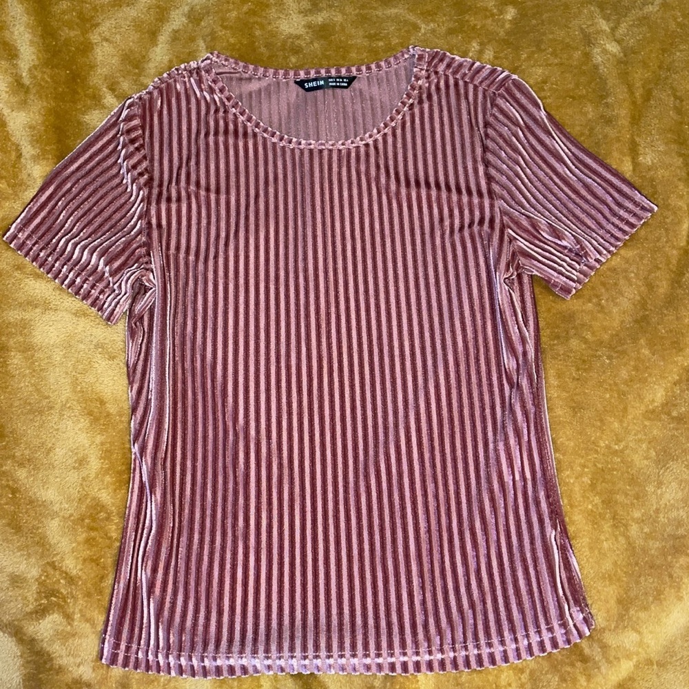 Pink Velvet Blouse